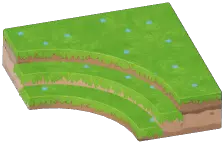 Quirky Stepped Turf Slope