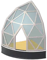 Winter Semicircular Balcony