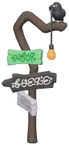 Crow Streetlight Sign