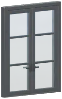 Metal Lattice Double Door