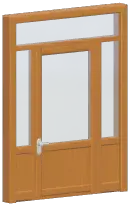 Large Wooden Hinged Door