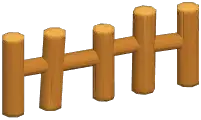 Wooden Pile Fence