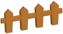 Wooden Spike Fence