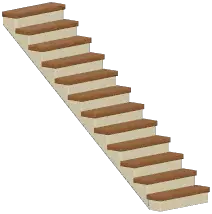 Wooden Long Stairs