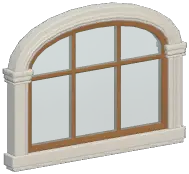 European Large Arched Window