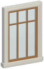 European Wooden Lattice Window Wall
