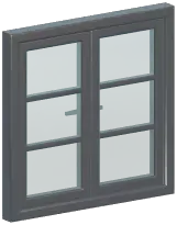 Metal Lattice Casement Window