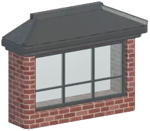 Metal Industrial Bay Window