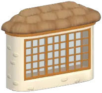 Rustic Straw Bay Window