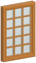 Wooden Lattice Window