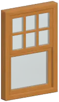 Single Wooden Window