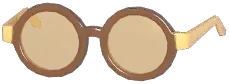 Wood Grain Round Glasses