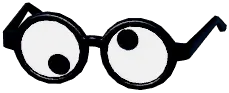 Side-Eye Bean Glasses