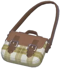 Plaid Messenger Bag