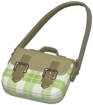 Plaid Messenger Bag