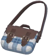 Plaid Messenger Bag