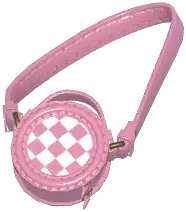 Checkered Round Bag