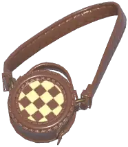 Checkered Round Bag