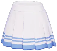 Striped Pleated Skirt