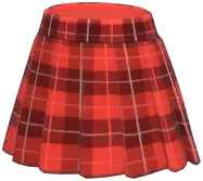 Plaid Pleated Skirt