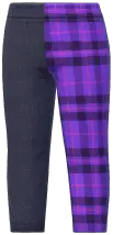 Half Plaid Pencil Pants