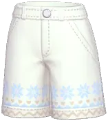 Snowflake-Trim Shorts