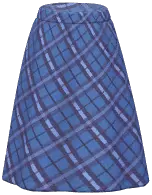 Plaid Long Skirt