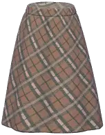 Plaid Long Skirt
