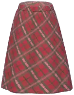 Plaid Long Skirt