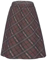 Plaid Long Skirt