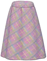 Plaid Long Skirt