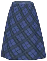 Plaid Long Skirt