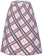 Plaid Long Skirt