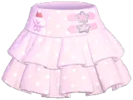 Snowman Polka Dot Tiered Skirt