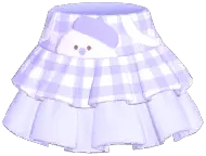 Snowman Plaid Tiered Skirt