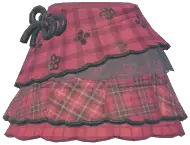 Ink Bamboo Tiered Mini Skirt