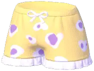 Bow Ruffle Pajama Shorts