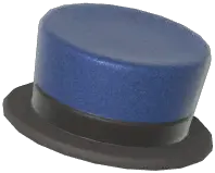 Black-Trimmed Top Hat