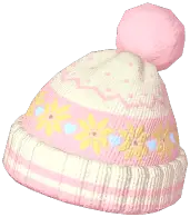 Snowflake-Trim Woolen Hat
