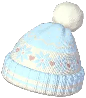 Snowflake-Trim Woolen Hat