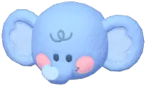 Fluffy Elephant Head