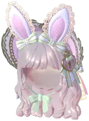 Wandering Bunny Ears Lace Bandana