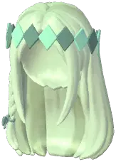 Long Braids w/ Argyle Garland