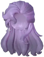 Side-Swirled Wavy Hair