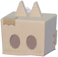 Carton Box Cat Head