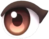 Upturned Round Eyes