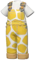 Giraffe-Print Overalls