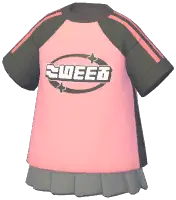 Large T-Shirt w/ Pleated Skirt