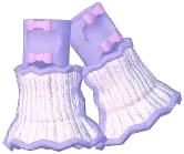 Snowy Bamboo Loose Arm Warmers