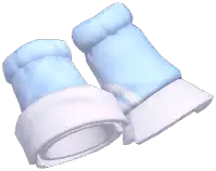Blue Signal Fingerless Gloves